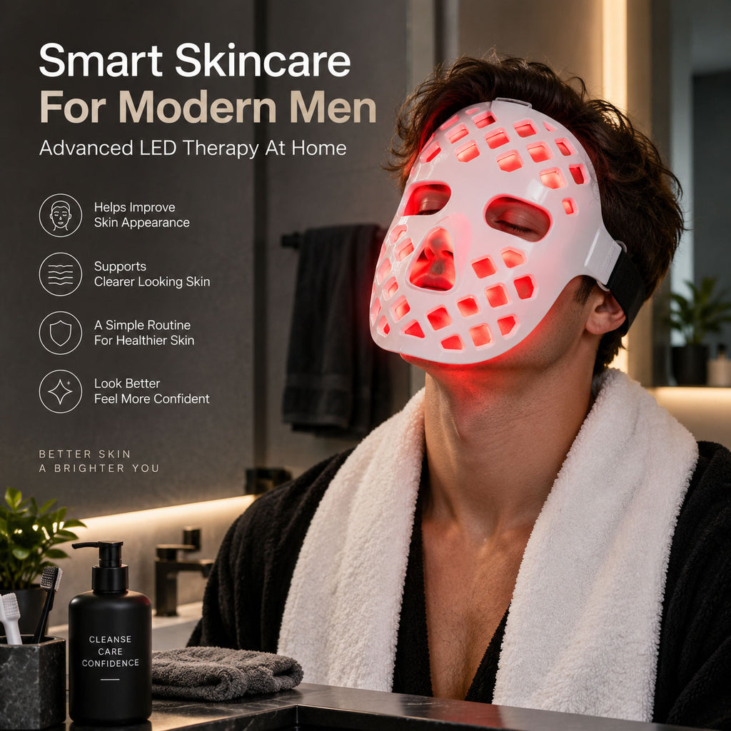 LumaGlow™ Silicone LED Light Therapy Face Mask