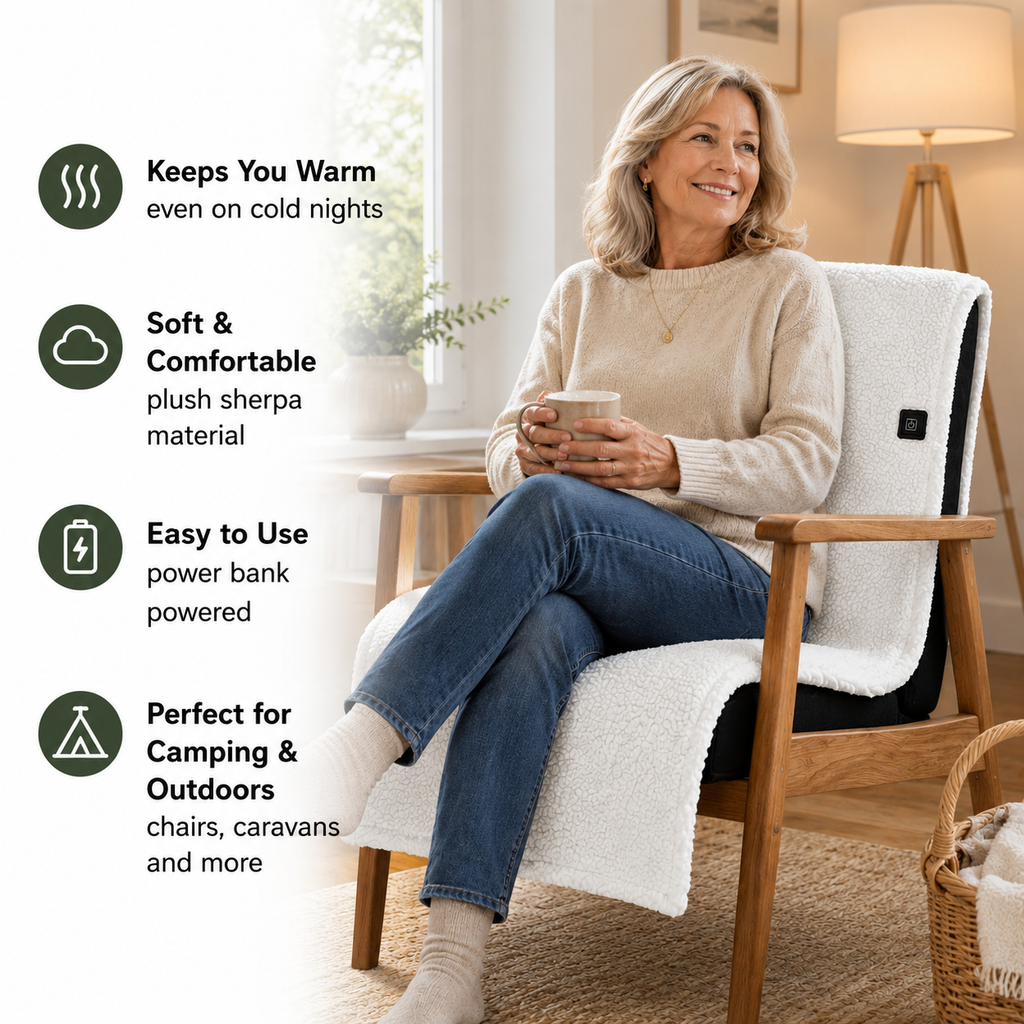 WarmRest™ USB Heated Chair Pad