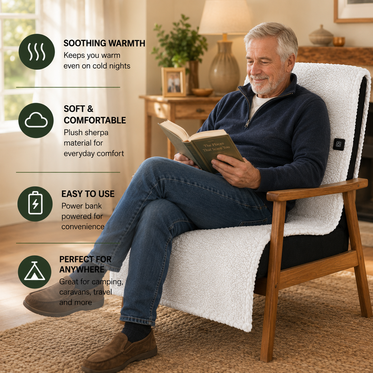 WarmRest™ USB Heated Chair Pad