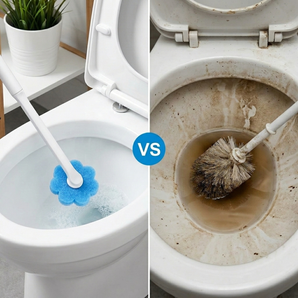 ZeroTouch™ Toilet Brush + 30 Replaceable Heads