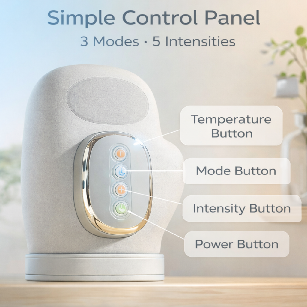 Recharged Living™ Heated Compression Hand Massager