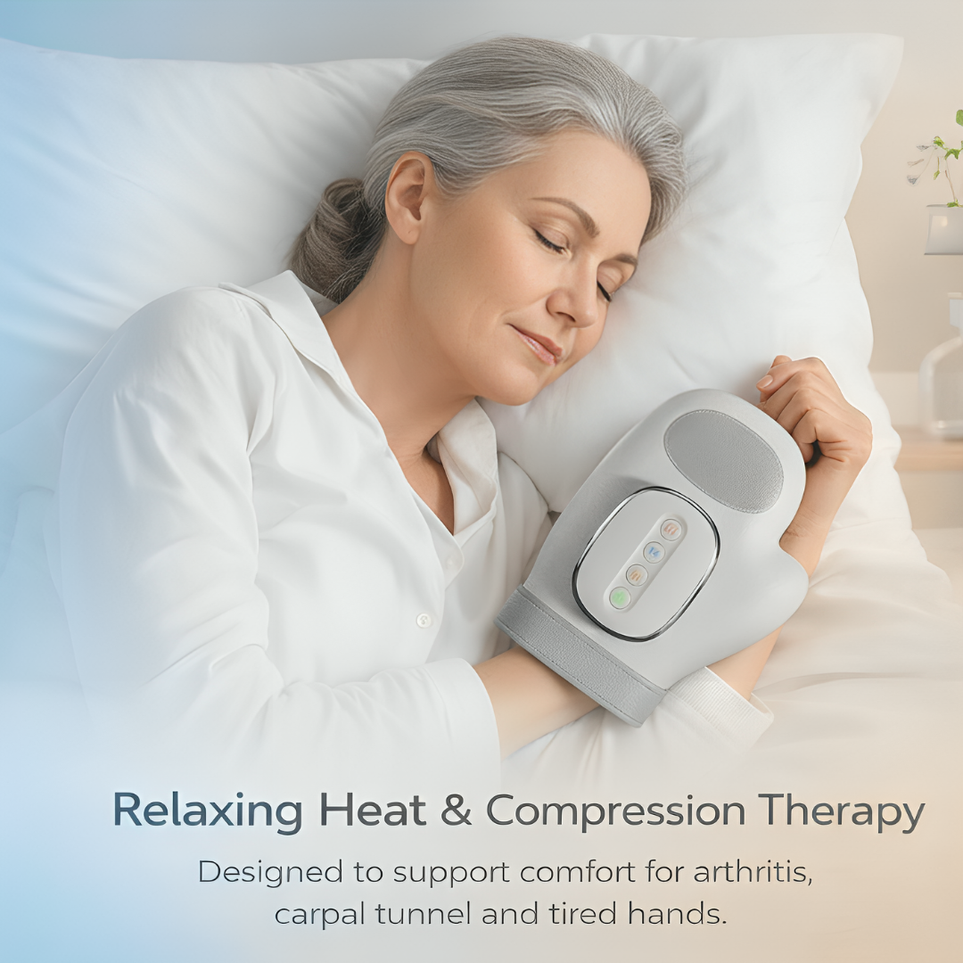 Recharged Living™ Heated Compression Hand Massager