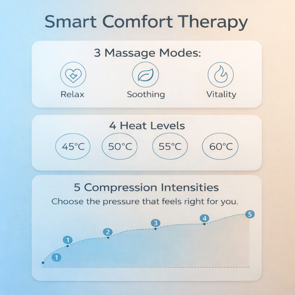 Recharged Living™ Heated Compression Hand Massager