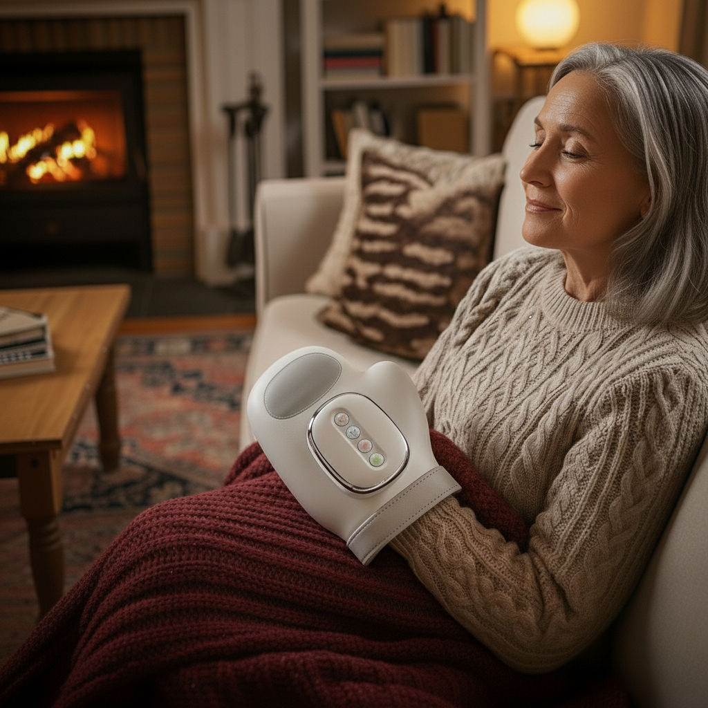 Recharged Living™ Heated Compression Hand Massager