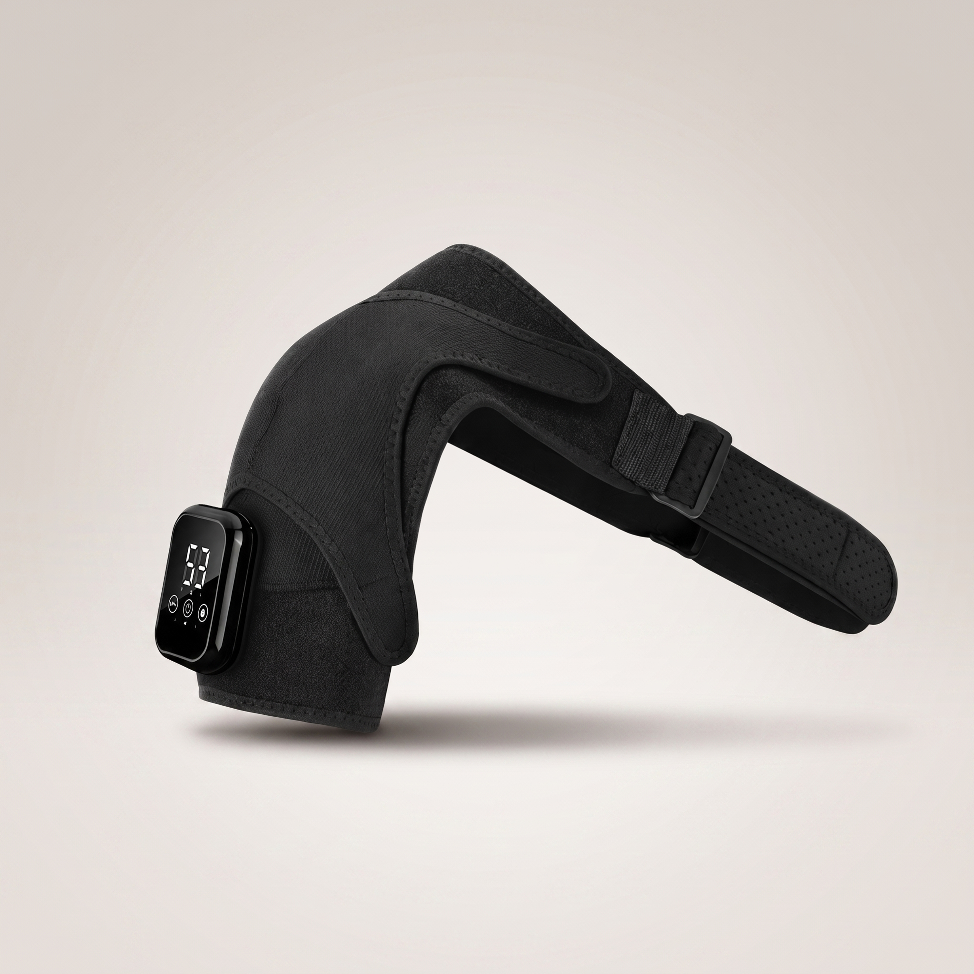 ShoulderSoothe Heated Massage Brace - clean studio product shot